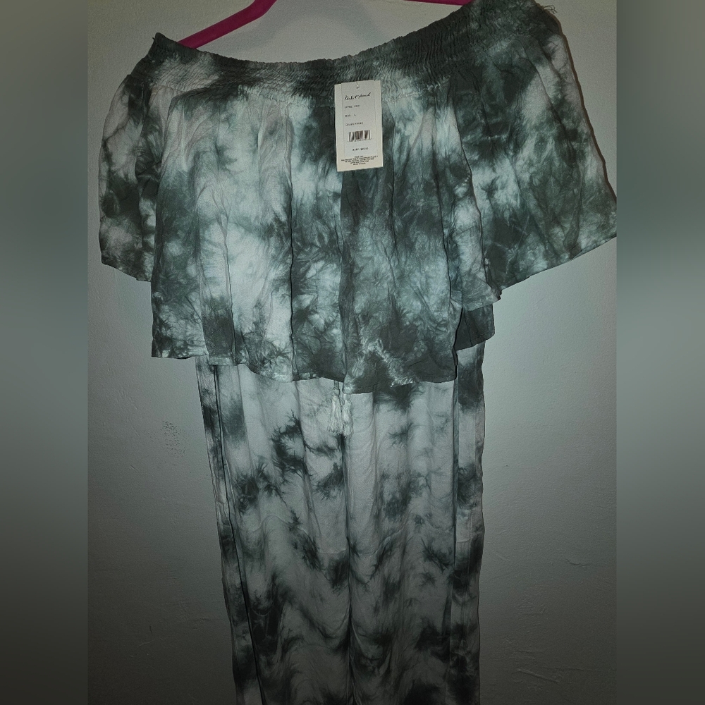 Kiwi & Punch Miami 2 Piece Crop Top with Wide Leg Pants NWT